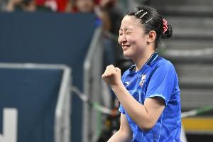 并不輕松！日本選手張本美和4比1擊敗佩索茨卡，晉級(jí)世乒賽第二輪